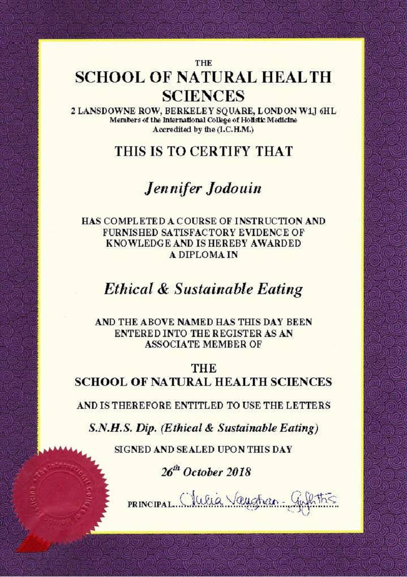 Ethical & Sustainable Eating Diploma